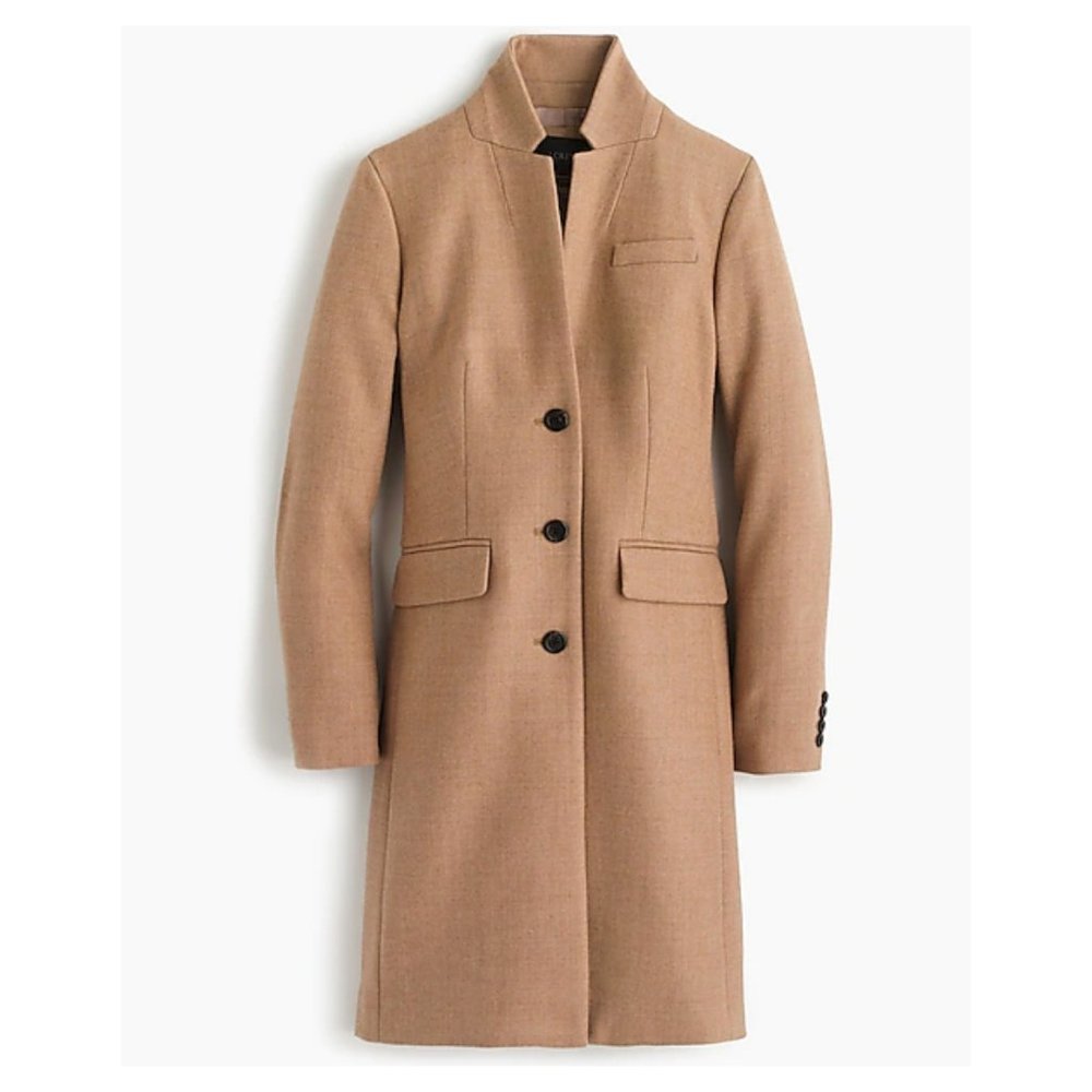 J. Crew Regent Wool Trench Coat